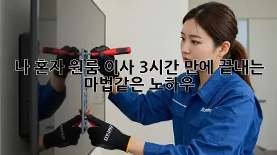 나 혼자 원룸 이사, 3시간 만에 끝내는 마법같은 노하우! ✨
